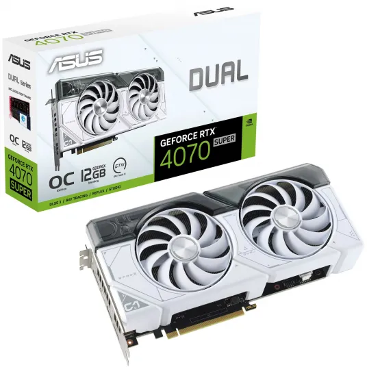ASUS GeForce RTX 4070 Super Dual OC 12GB White
