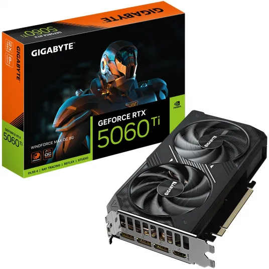 Gigabyte GeForce RTX 5060 Ti WINDFORCE OC 8GB Black