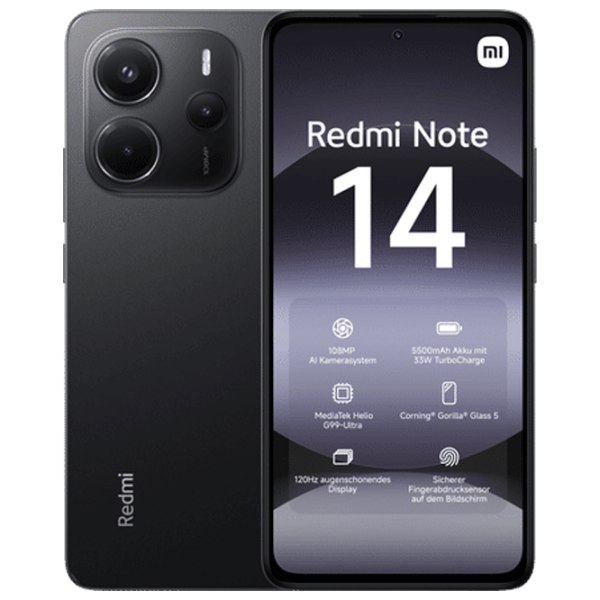 Xiaomi Redmi Note 14 4G 8/256GB Midnight Black