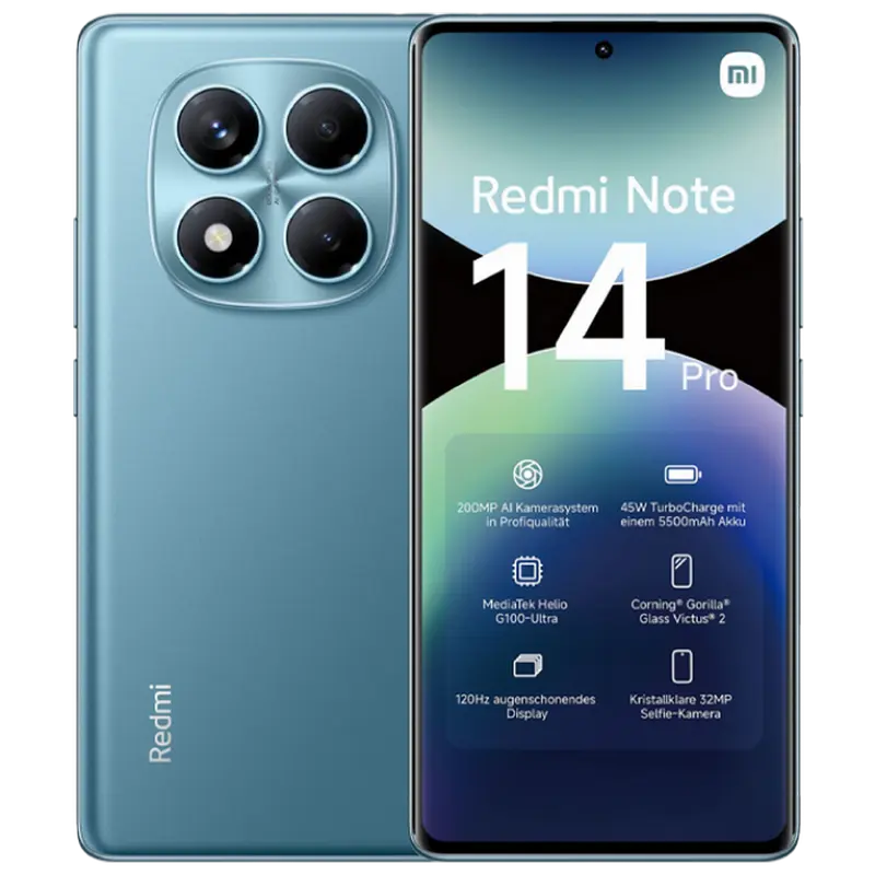 Xiaomi Redmi Note 14 Pro 4G 8/256GB Ocean Blue