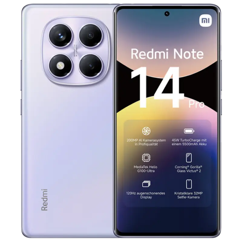 Xiaomi Redmi Note 14 Pro 4G 8/256GB Aurora Purple