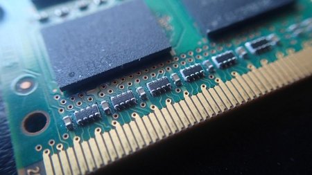 RAM chips and DDR4 memory module